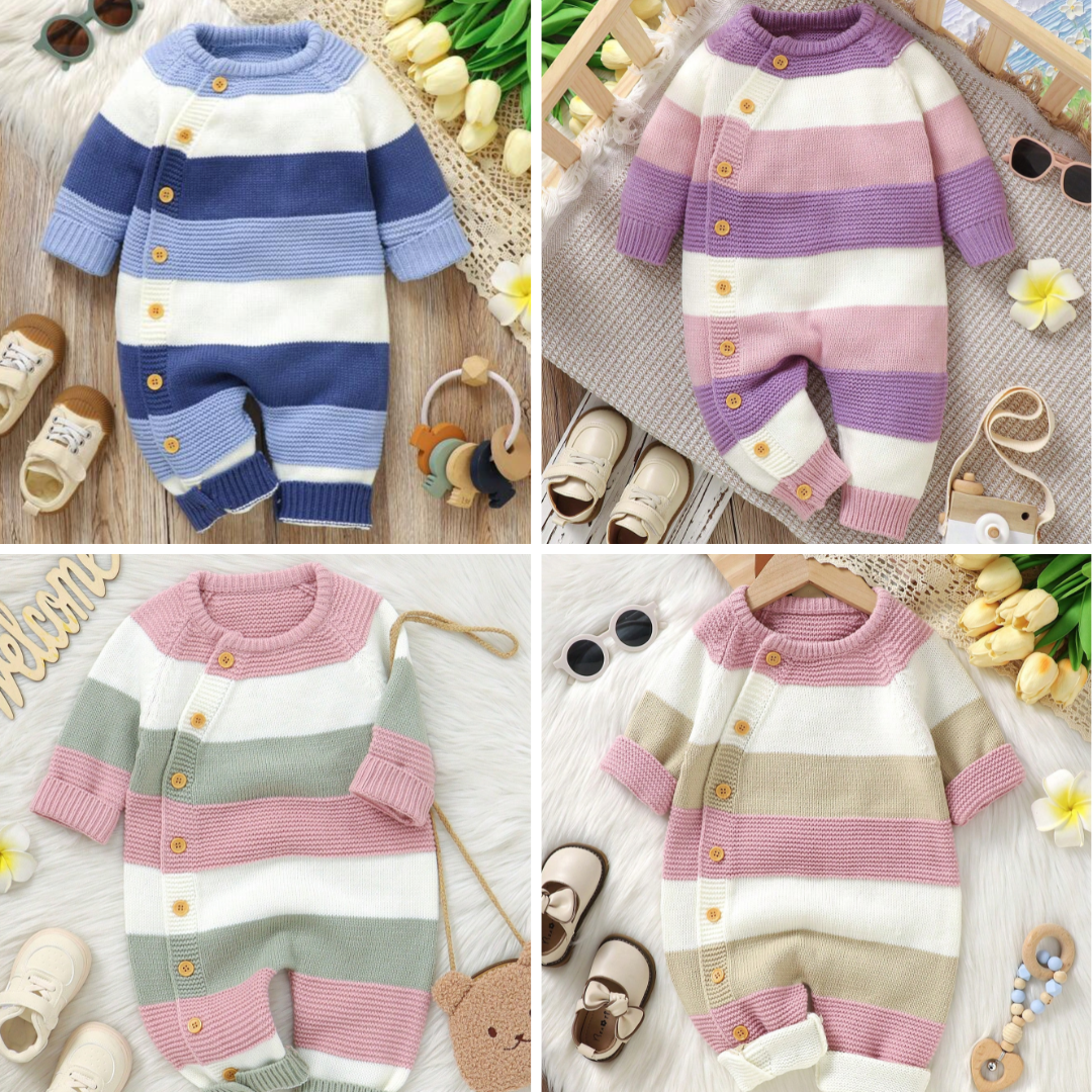 Nova Colorblock Gebreide Onesie