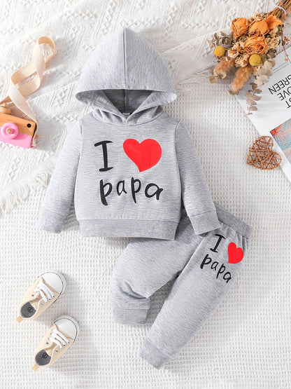 I Love Papa Sweater Set