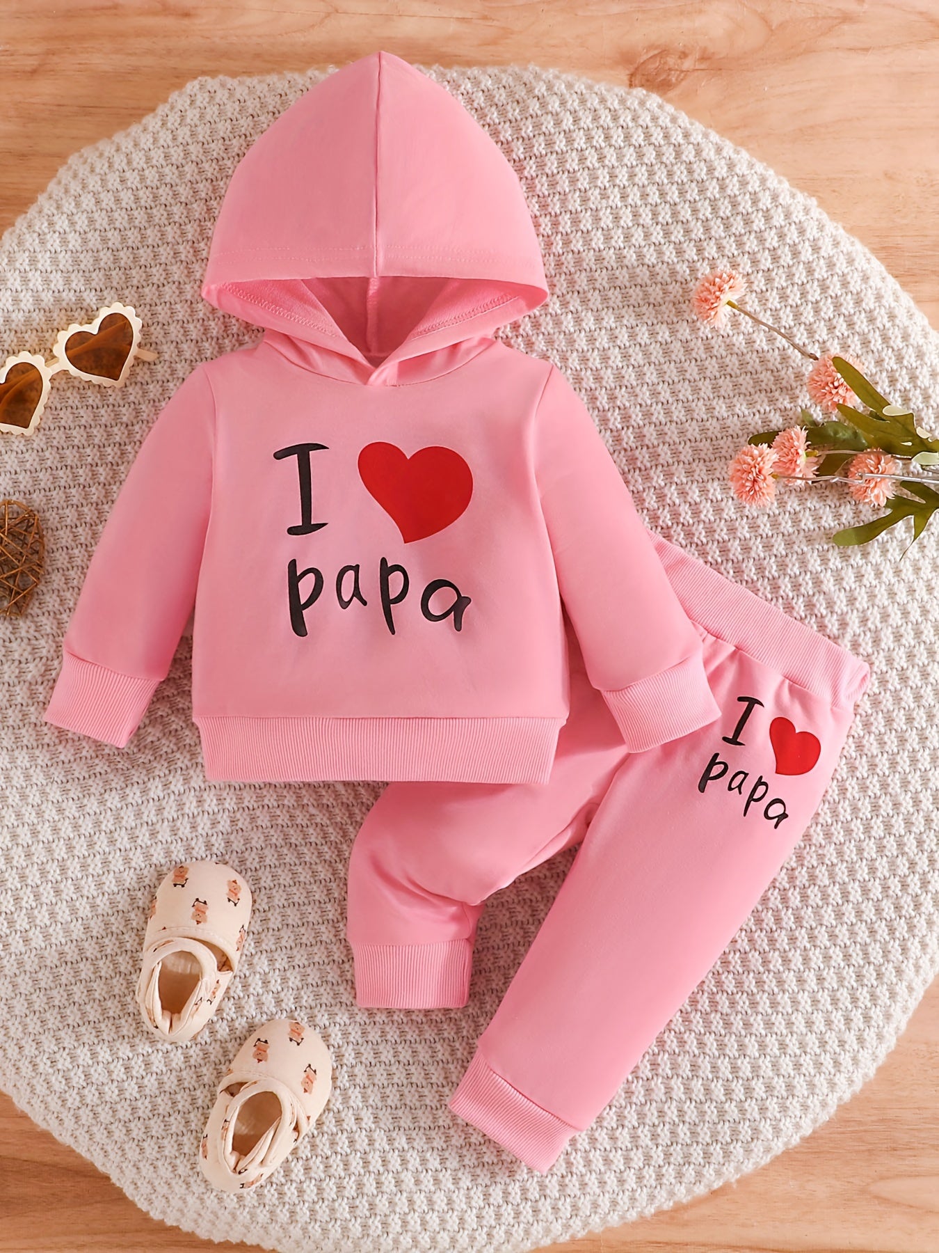 I Love Papa Sweater Set