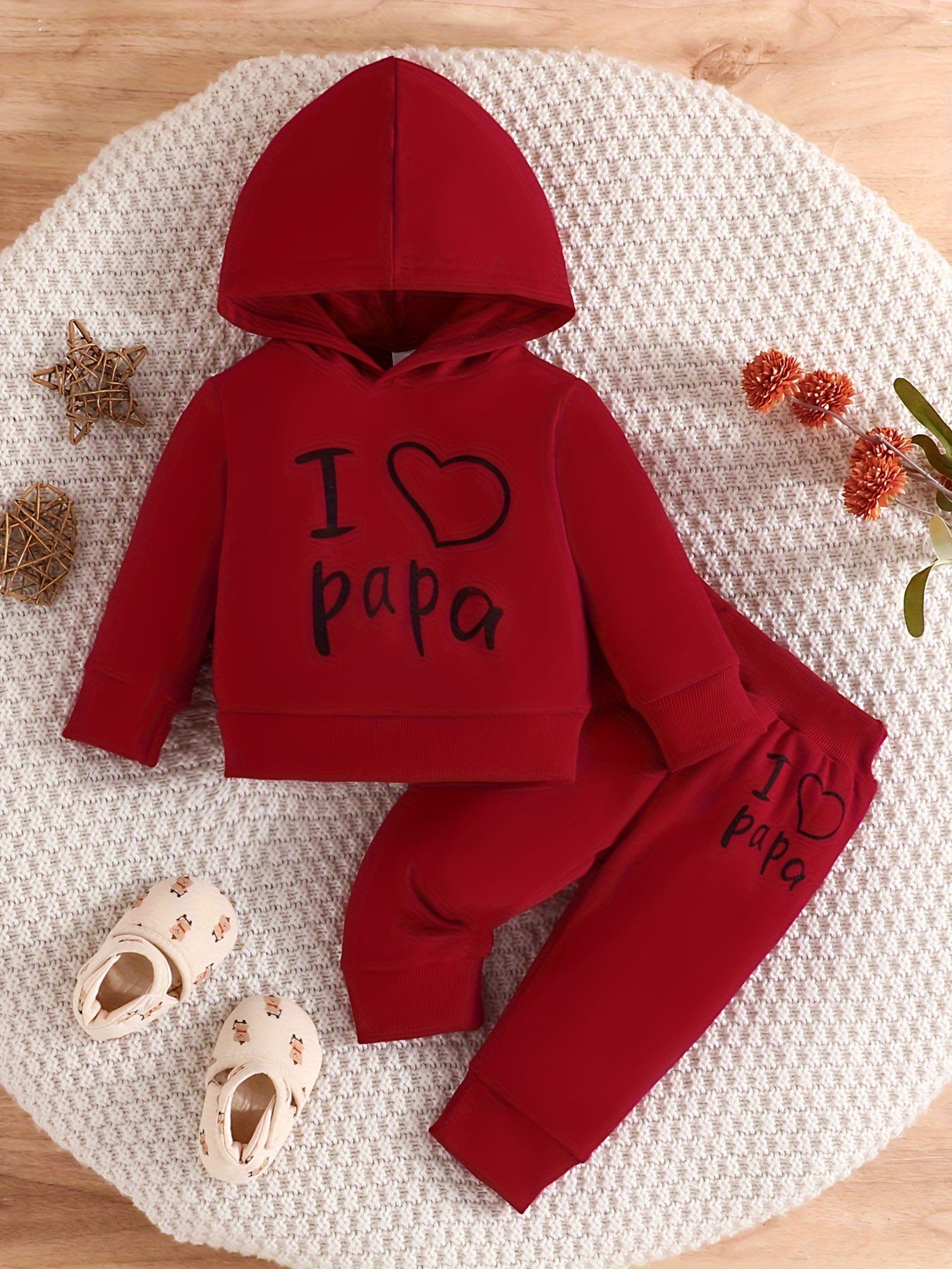 I Love Papa Sweater Set