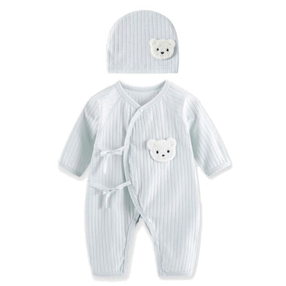 Lucky Bear | Luxe Romper & Mutsje Set