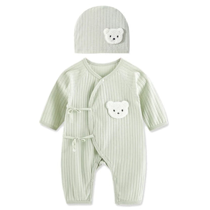 Lucky Bear | Luxe Romper & Mutsje Set