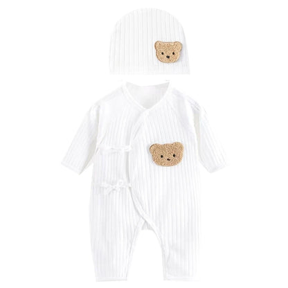 Lucky Bear | Luxe Romper & Mutsje Set