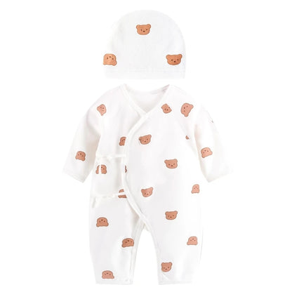 Lucky Bear | Luxe Romper & Mutsje Set