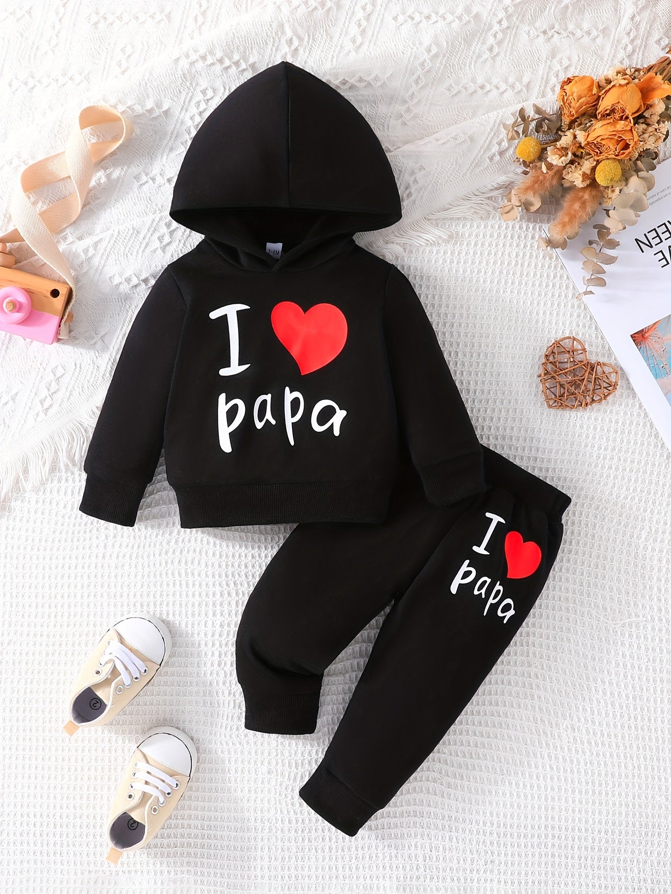 I Love Papa Sweater Set