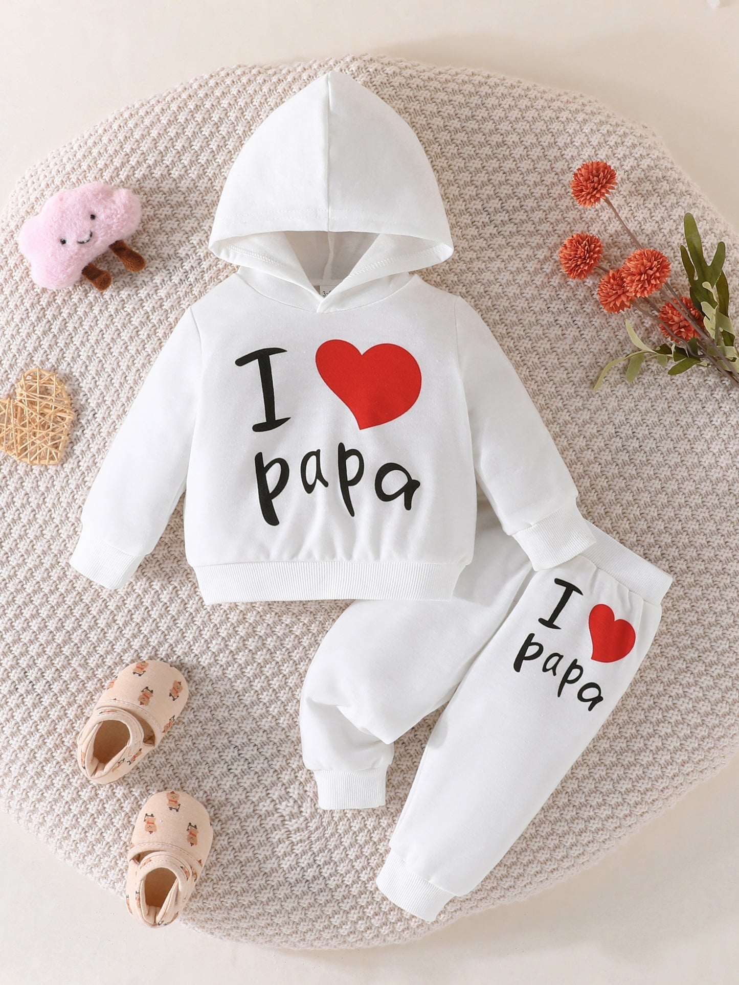 I Love Papa Sweater Set